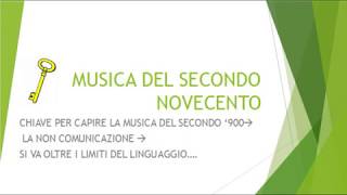 Storia della Musica Secondo Novecento [upl. by Alyahc]