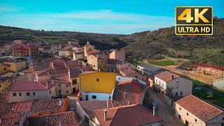 CORTES DE TAJUÑA LANDSCAPE 4K DRONE  GUADALAJARA SPAIN [upl. by Doy95]