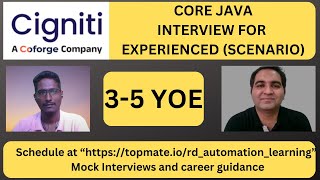 Cigniti Java Interview Questions  Core Java Interview Questions [upl. by Ykcin]