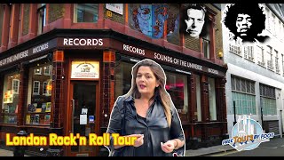 London Music Tour 4K  Rock N Roll in Soho [upl. by Annoed]