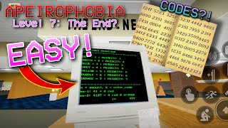 HOW TO ESCAPE Level 7 The End in Apeirophobia ROBLOX [upl. by Enirtak]