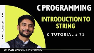 Introduction to String in C Programming  In Hindi [upl. by Notlok548]