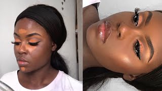 MAKEUP SIMPLE PEAU NOIRE  Instagram moradatouch [upl. by Eustashe]