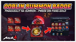 MIR4 Goblin Summon Badge  Summon and Loot Guide [upl. by Sukcirdor]