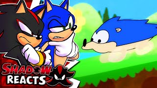 Sonic amp Shadow REACT To SCIENTIFICALLY ACCURATE ™ SONIC THE HEDGEHOG [upl. by Lainey]