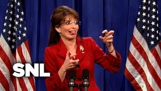 Gov Sarah Palins Press Conference  SNL [upl. by Chaffinch]