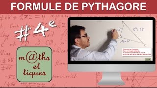 Ecrire la formule de Pythagore  Quatrième [upl. by Smalley210]