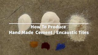 How to produce handmade encaustic cement tiles [upl. by Dwinnell]