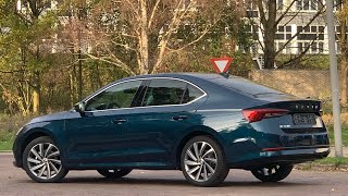 Skoda NEW Octavia Style 2021 in 4K Lava Blue Metallic 18 inch Perseus walk around amp detail inside [upl. by Rahs]