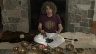 Himalayan Singing Bowls Playing Technique [upl. by Aigroeg750]