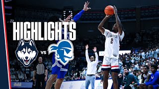 HIGHLIGHTS  3 UConn Mens Basketball vs Seton Hall [upl. by Reynard]