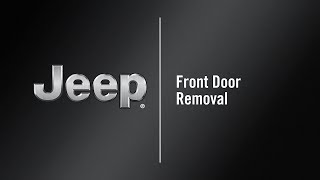 Front Door Removal  How To  2021 Jeep Wrangler [upl. by Nageam181]