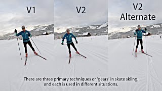 Three Basic Skate Ski Techniques Explained [upl. by Atselec]