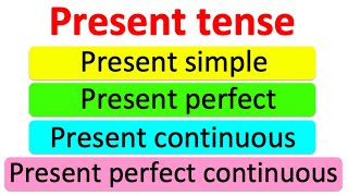 Learn the PRESENT TENSE in 4 minutes 📚 Learn with examples [upl. by Wilkie886]