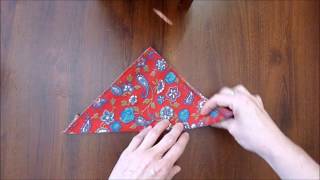 Handkerchief Folding Tutorial  Elegant and unique Pocket squares for men [upl. by Drehcir]