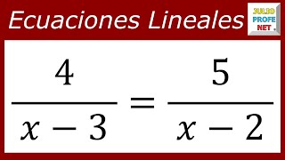 Ecuaciones lineales o de primer grado  Ej 7 [upl. by Herrera771]