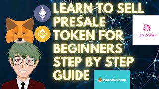 HOW TO SELL PRESALE TOKENS ON PANCAKESWAP AND UNISWAP FOR IDO EXPLAINED IN DETAIL [upl. by Idolah]