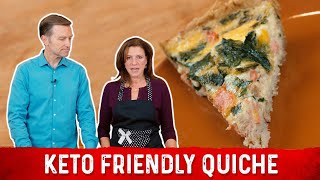 How to Make Quiche Keto Friendly Recipe  Karen and Eric Berg [upl. by Renrut]