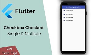 Flutter Checkbox Checked Single amp Multiple [upl. by Aihsenor]