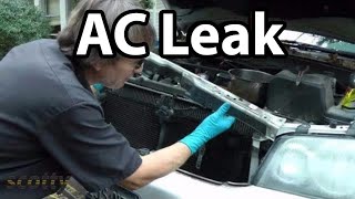 How To Fix Small AC Refrigerant Leaks On Your Car [upl. by Anihsak]