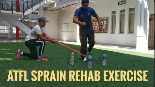 ATFL Sprain Rehab Exercise [upl. by Josie]