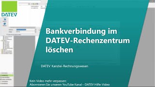 DATEV Unternehmen online  Bankdaten anlegen [upl. by Barthel550]