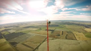 Worlds Tallest TV Tower Climb without Safety Equipment 475m [upl. by Arinaid395]