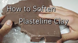 How to Soften Plasteline Clay Oil Based Sculpting Clay [upl. by Maurilia]