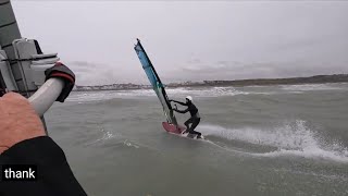 WINDSURF WAVE WIMEREUX 19 12 2022 [upl. by Ahsart503]