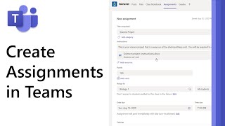 How to create Assignments in Microsoft Teams 2021 [upl. by Tye]