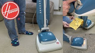 Vintage Hoover Senior 6525C Upright Vacuum Cleaner Unboxing amp Demonstration [upl. by Noedig]