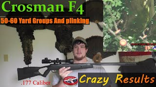 Full Review On The Crosman F4 60 Yard Target Shooting Testing Accuracy 177 Cal Air Rifle [upl. by Ynoep]