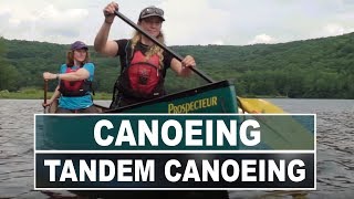 How to Paddle a Tandem Canoe  Tandem Canoeing Essentials [upl. by Nerrot476]