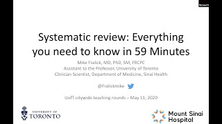 An Introduction to Systematic Review and Metaanalysis Everything you need to know in 59 minutes [upl. by Ahto920]