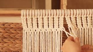 How to make a Macrame Curtain [upl. by Gautea]