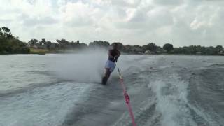 How to Slalom Waterski [upl. by Ettennej]