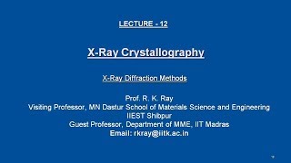 XRay Diffraction Methods [upl. by Lari]