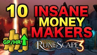 10 Insane High Level Money Making Methods RuneScape 3 [upl. by Gerek812]