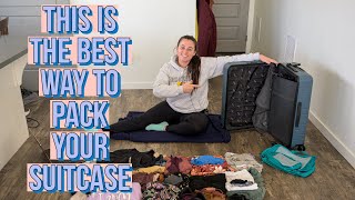 The BEST Way To Pack A Suitcase For Travel  PROVEN METHOD [upl. by Burgwell]