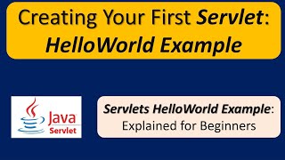 Creating Your First Servlet HelloWorld Example [upl. by North]