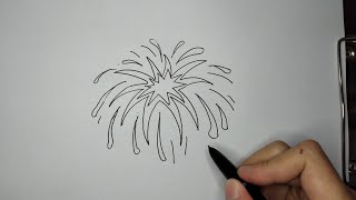 Cómo dibujar fuegos artificialesHow to draw fireworks [upl. by Eiralih]