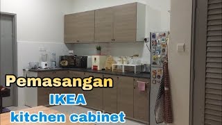 Cara pemasangan  How to install IKEA kitchen cabinet KNOXHULT [upl. by Zindman]