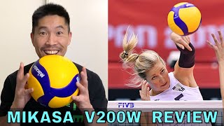 Mikasa V200W Volleyball Review [upl. by Eanom36]