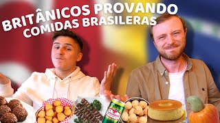 GRINGOS BRITÂNICOS PROVANDO COMIDAS BRASILEIRAS [upl. by Ij]