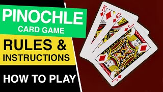 How to Play Pinochle Card Game [upl. by Ynaiffit]