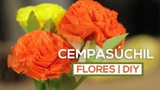 Cómo hacer Flores de CEMPASÚCHIL de papel  DIY [upl. by Maffa]