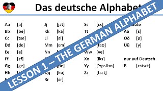 The German Alphabet  Learn German Lesson 1  Complete A1B1 Course  deutsches Alphabet [upl. by Nahtnahoj868]