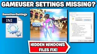 How To find Game User Settings Fortnite FIX FORTNITE SETTINGS [upl. by Atinuj]