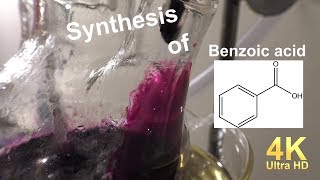 Synthesis of benzoic acid Oxidation of toluene [upl. by Ebba203]