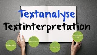 Textanalyse  Textinterpretation ✅ Anleitung amp Defintionen [upl. by Llerrat]